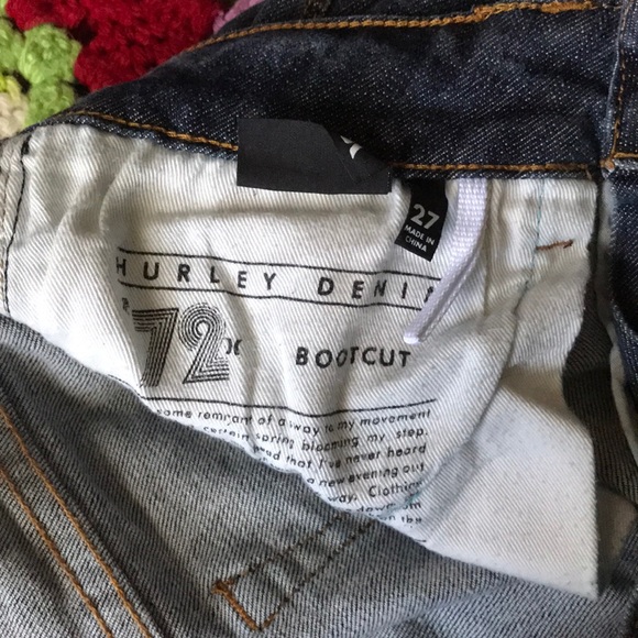HURLEY DARK WASH BOOTCUT JEANS - Picture 3 of 7